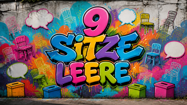 Neun Sitze Leere